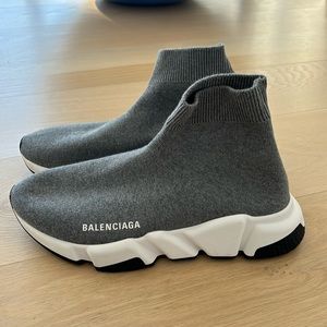 Balenciaga Speed Sneaker Heather Gray Mint 9